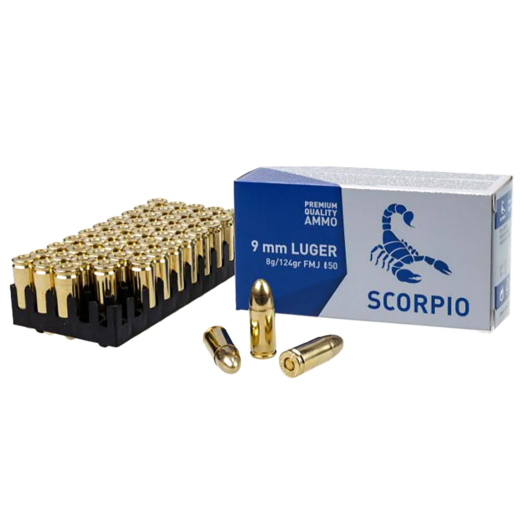STV Scorpio 9mm 124gr FMJ STV Scorpio 9mm 124gr FMJ