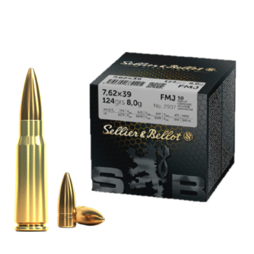 Sellier & Bellot 7.62x39mm 124gr FMJ - Pack of 50