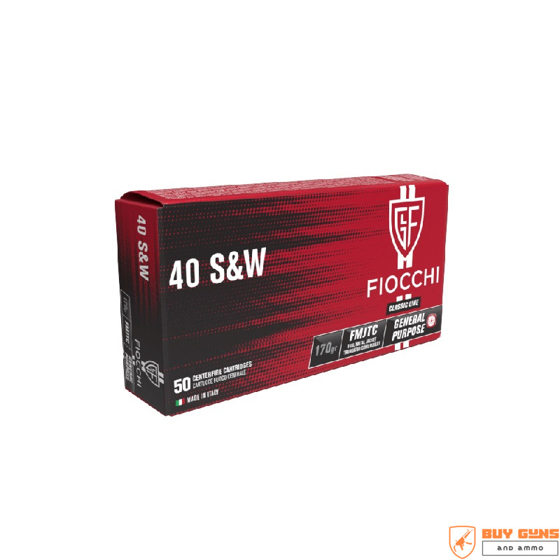 Fiocchi .40S&W 170gr FMJTC Fiocchi .40S&W 170gr FMJTC