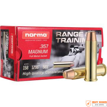Norma .357 Magnum 158gr FMJ