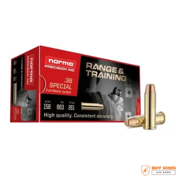 Norma .38 SPL 158gr FMJ