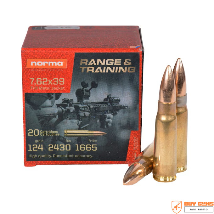 Norma 7.62x39mm 124gr FMJ